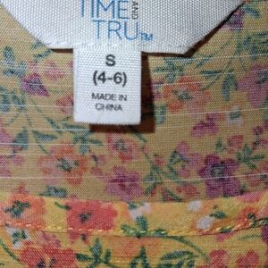 Time And Tru Floral Small Summer Dress